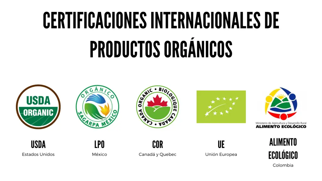 Certificaciones internacionales de productos orgánicos