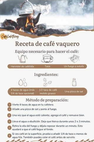 Receta de café vaquero